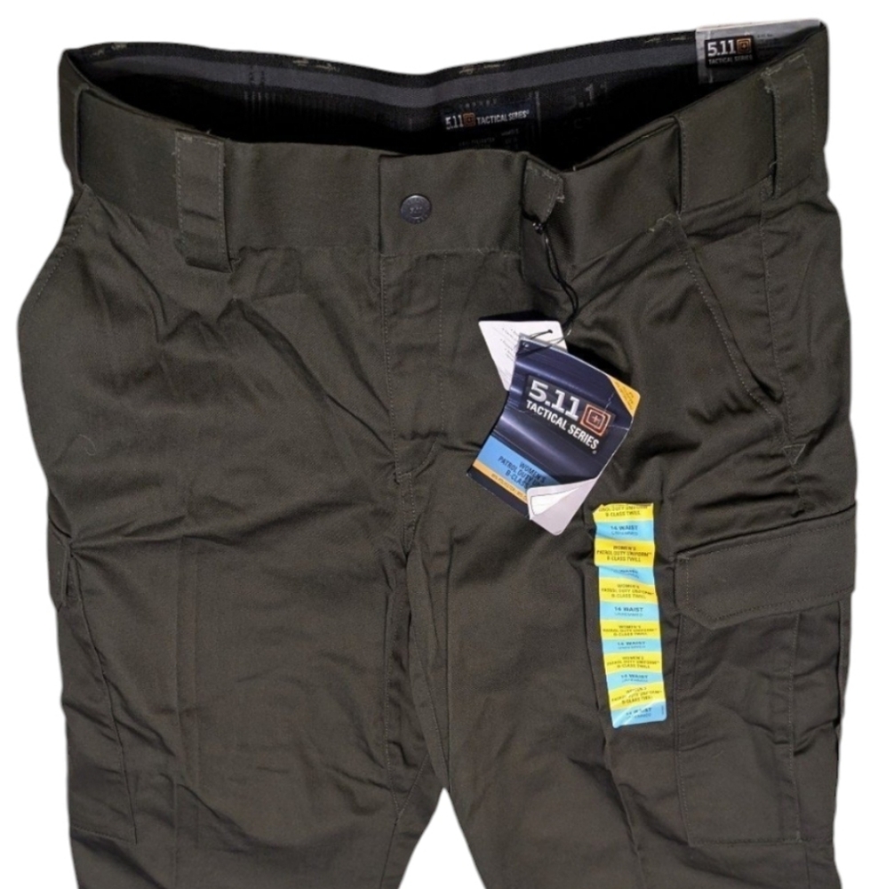 5.11 Tactical PDU pants B-class green 14 unhemmed NWT